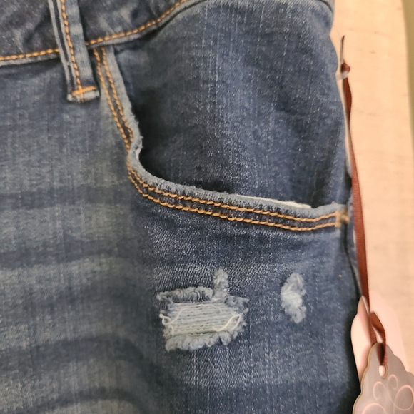 Knox Rose Plus Size High RiseDistressed Bootcut Jeans Dark Wash 18W - NWT - Picture 5 of 10